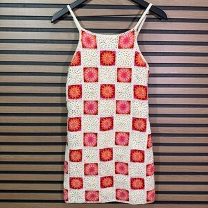 Chelsea & Violet Girls Crochet Granny Square Dress